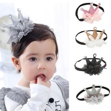 Beauty Cute Sweet Kids Girl Baby Bows Headband Bring Crown Hair Band Baby Hair Accessories Bandeau Bebe Fille Шапка Детская