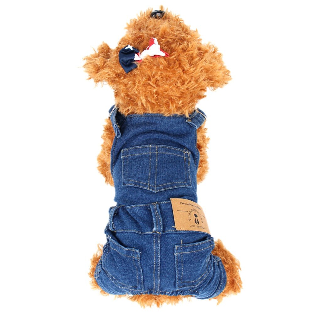 Small Cats Clothes Jeans Costume Kitten Clothes outfit For Pet Clothes Dogs Cat Clothing katten kleding chien vetement