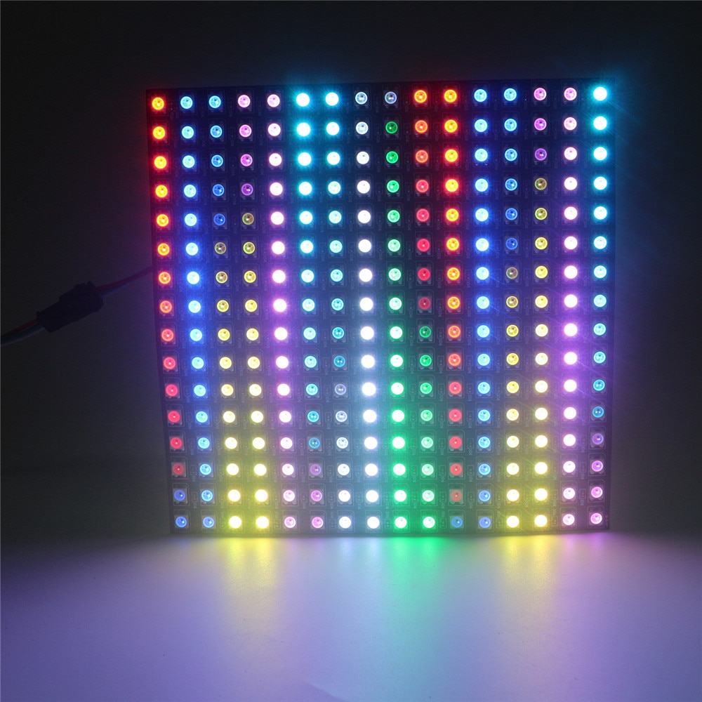 16 x 16 pixel  ws2812b digitalt led-panellampe diy-modul, der kan adresseres individuelt  ws2812 8 x 8 8 x 32 pixels 65/256 led-matrix