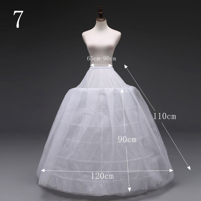 Bgw op voorraad crinoline petticoat bruidsrok alle stijlen tutu hoepel onderrok bruids petticoats rockabilly: 7