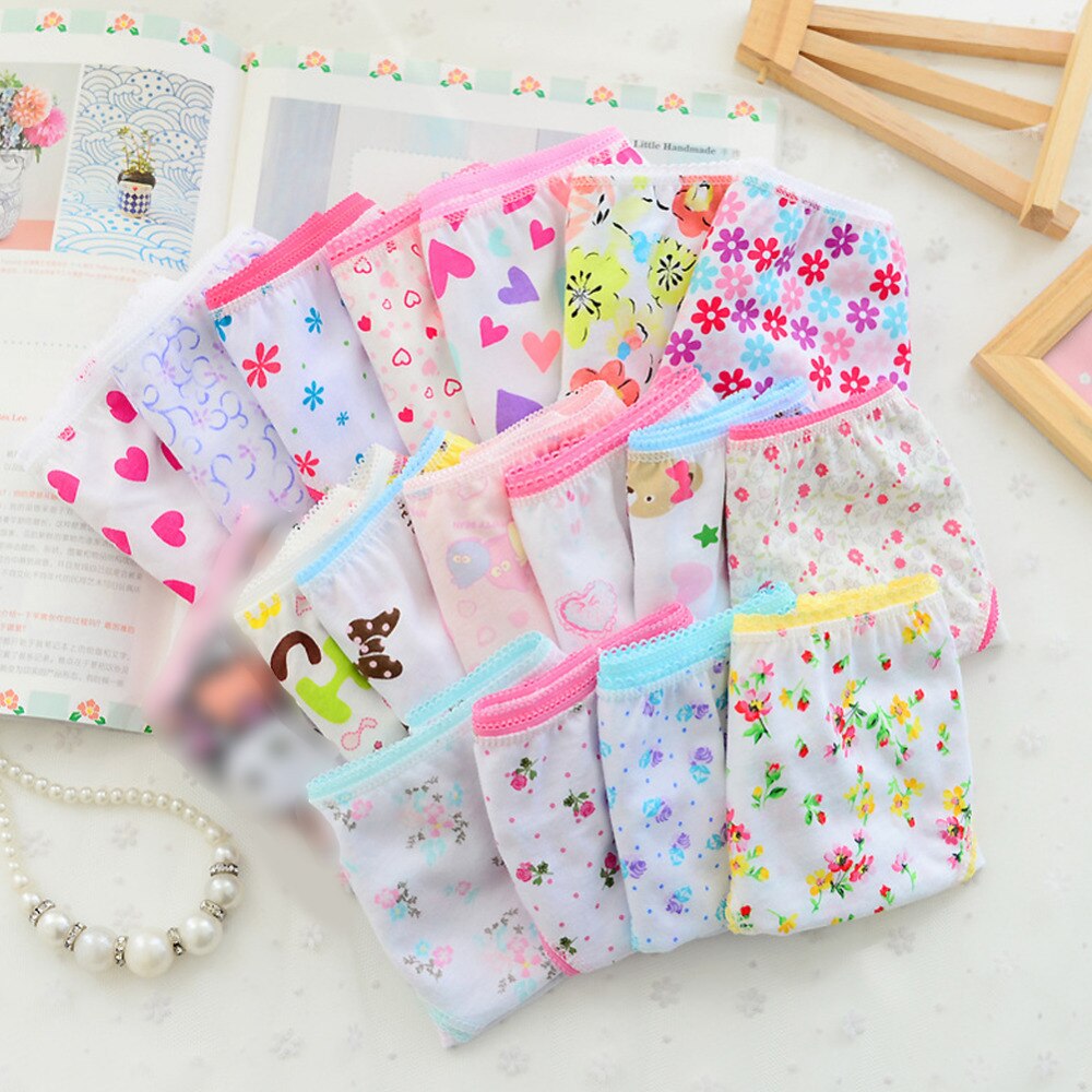 Paquete de 6 calzoncillos cortos de algodón para bebés y niños.