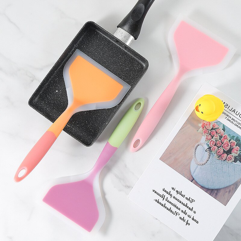 Siliconen Lepel Kleine Koekenpan Schop Lepel Spatel Non-stick Koken Spatels Pizza Keukengerei Keukengerei Schop