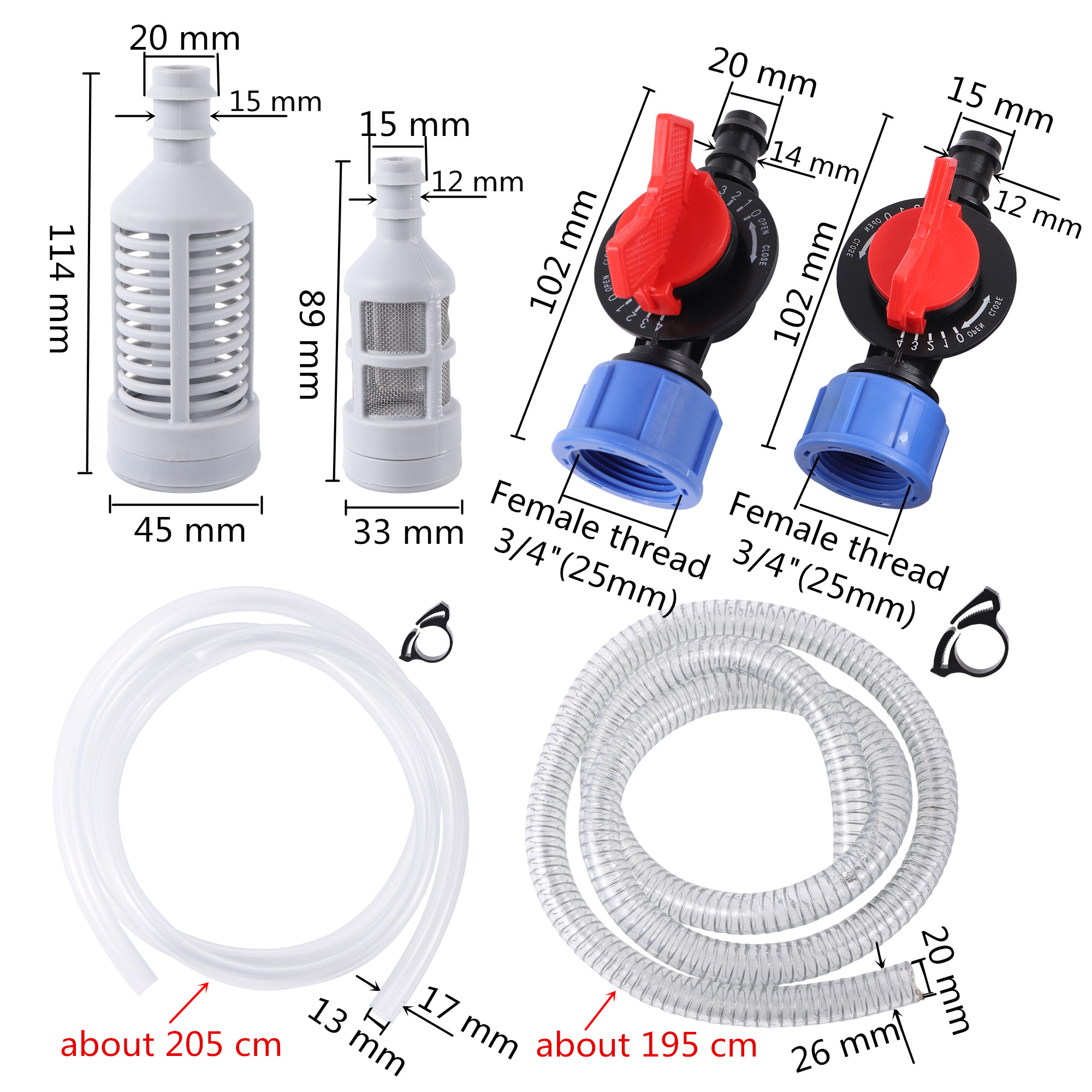 1 " /1.5 "  /2 " venturigødningsapplikator havevanding gødningsinjektor automatisk gødningsinjektor gødningsblander