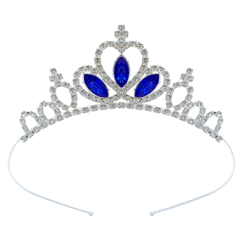 Zanlloy Kids Rhinestone Tiara Princess Headband for Girls Birthday Accessories Bridal Crystal Crown Tiara Wedding Hair Jewelry
