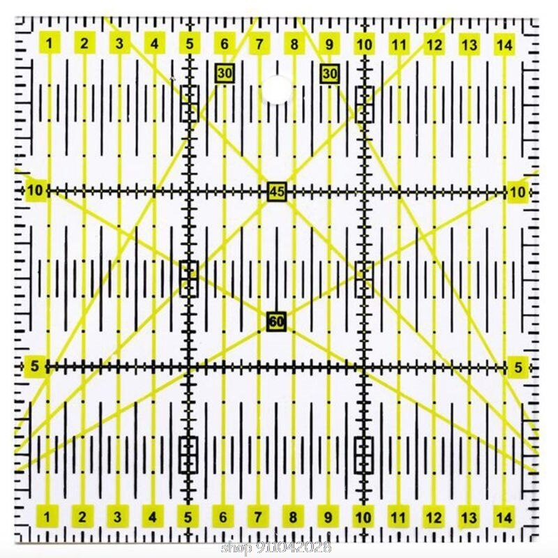 Multifunction Acrylic Patchwork Drawing Ruler Quilting Sewing Measuring Yardstick Tool Home Tailor N13 20: 5AC402820-C
