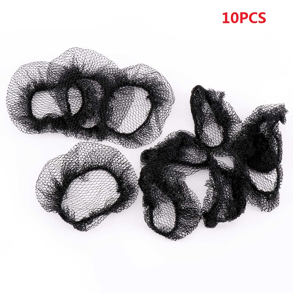 Frauen Haarnetz Headwear Ballett Disk Haar Snood Netze Für Perücken Unsichtbare Tanzen sportlich Haar Netz Haar Zubehör: 10Stck