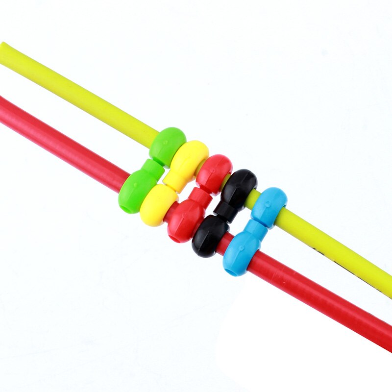 MUQZI-hebilla de línea de bicicleta, desviador de cambio, freno de línea de tubería, cierre de Cable fijo, Clip giratorio, piezas de bicicleta de montaña y carretera, 10 Uds.