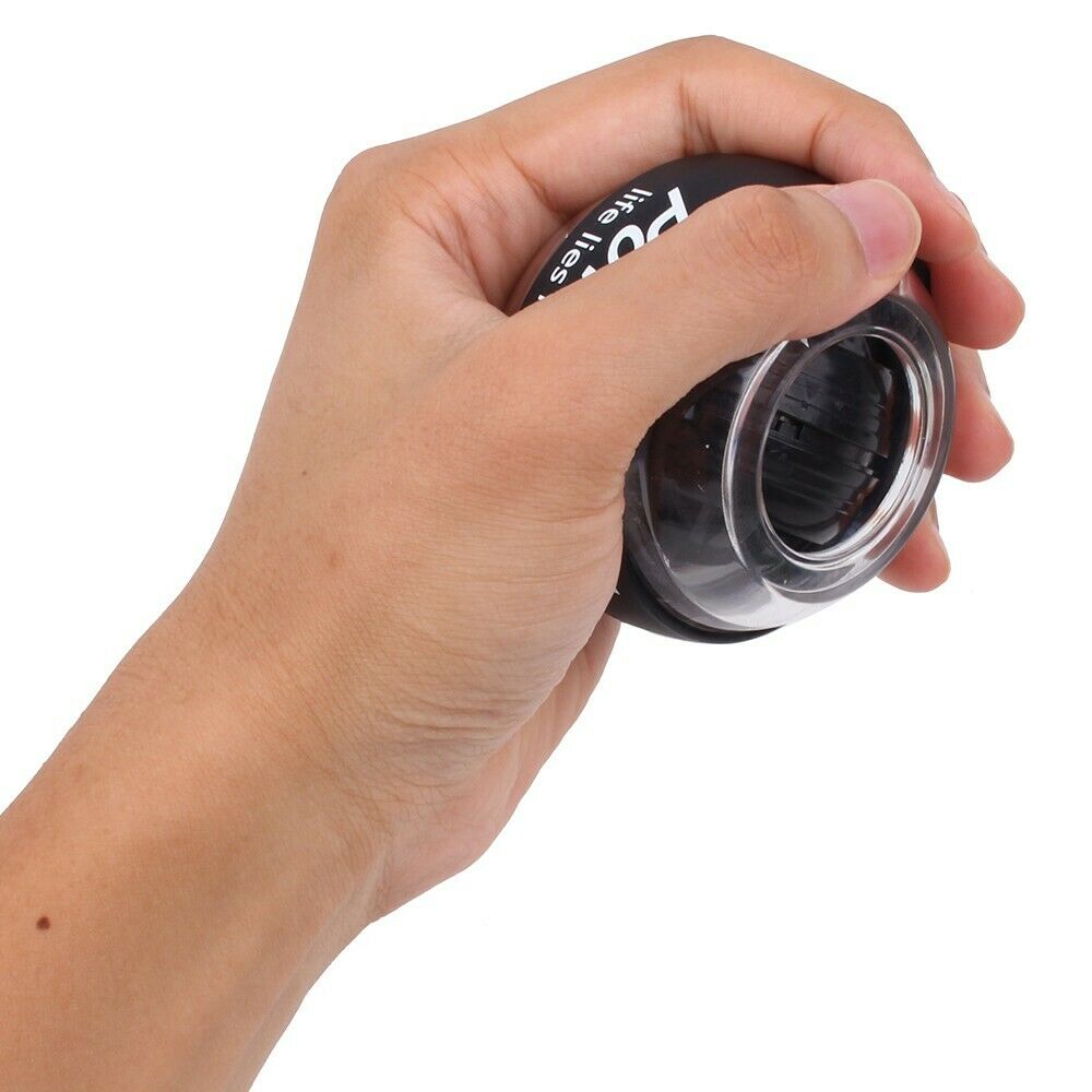 Bola de giroscopio relajante para entrenamiento, Bola de Potencia muscular de muñeca de , ejercitador de brazo, resistente, LED, pelota para hacer ejercicio