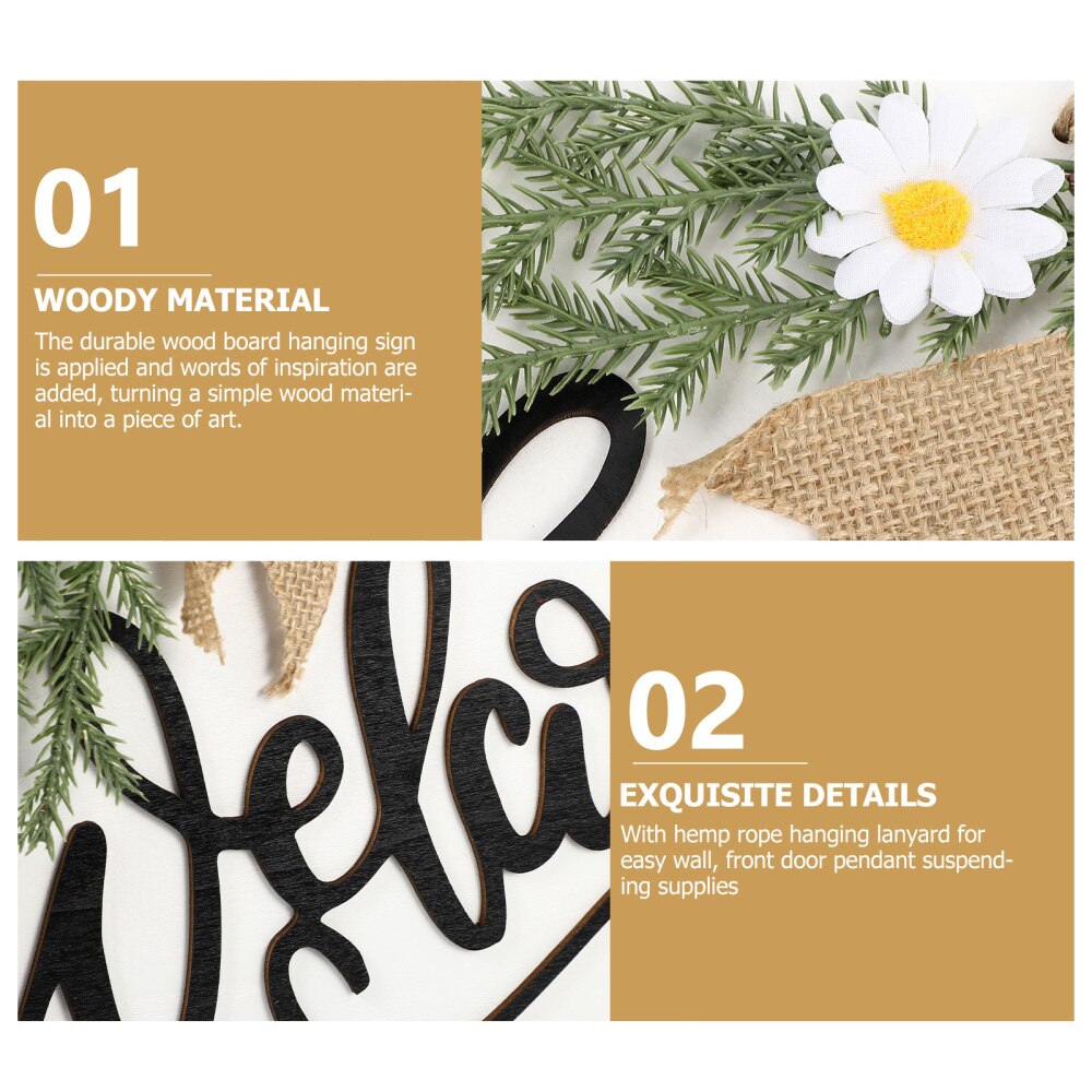 Cafe Welcome Board Shop Board Pastoral Signboard Garden Wooden Door Sign