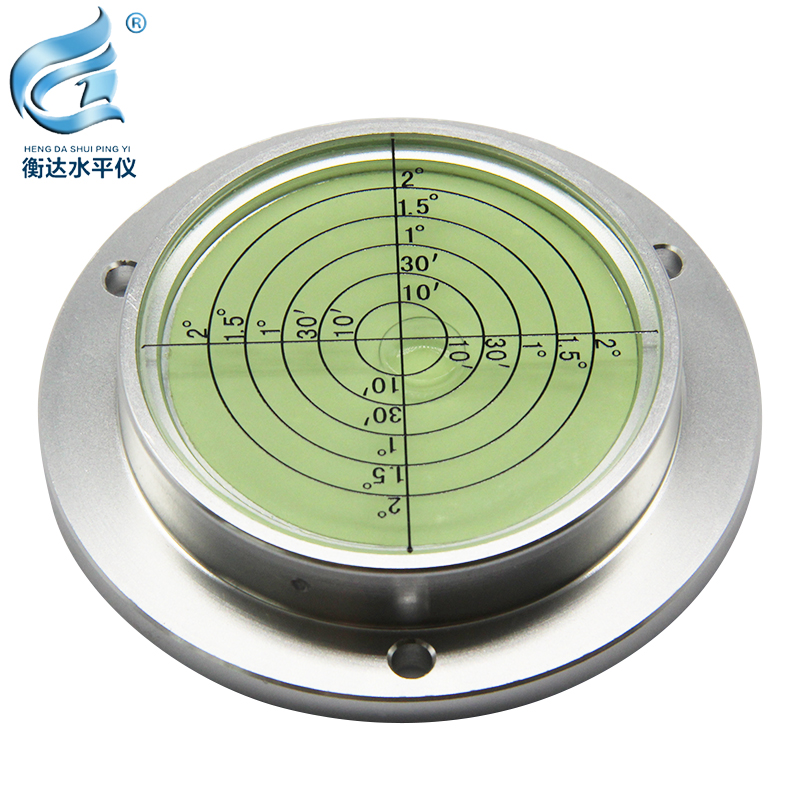 Metalen Flens Niveau Meter Kraan Niveau Bubble Boren Machine Waterpas Meter 80x62x15mm