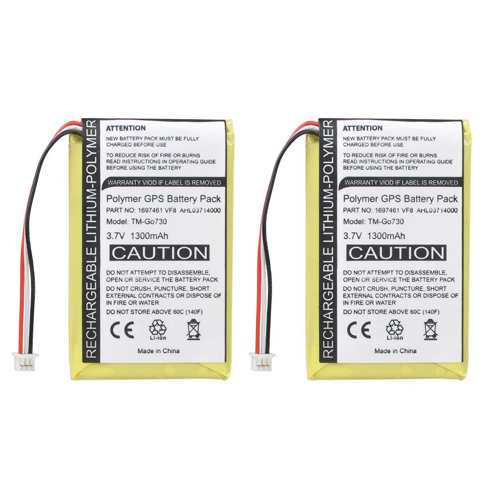 1300mAh Battery for TOMTOM VF8 No.VF8 Battery AHL03714100 Go 520 530 530 Live 630 630T 720 TMC 720T 730 1697461: green