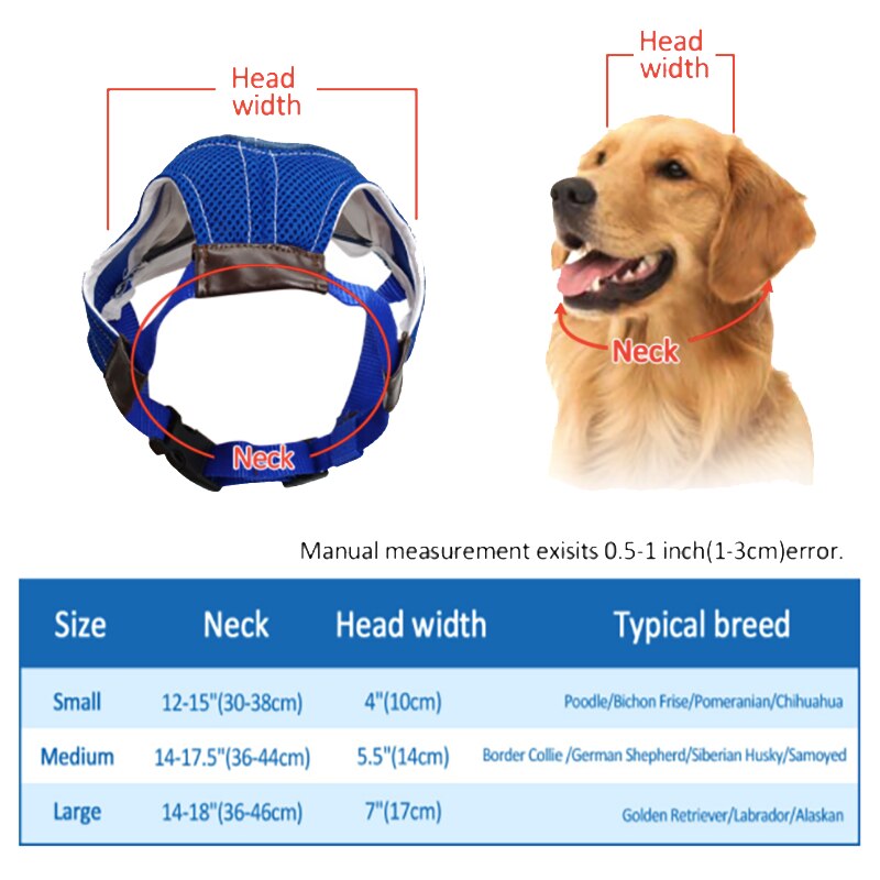 Gorras para perro transpirable con agujeros para mascotas, gorras para el sol con agujeros para las orejas para perros pequeños, medianos y grandes, accesorios para exteriores, deportes de senderismo