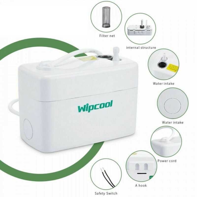 WiPCOOL Mini Air Conditioning Condensation Pump Wall Mounted Type Drain Pump