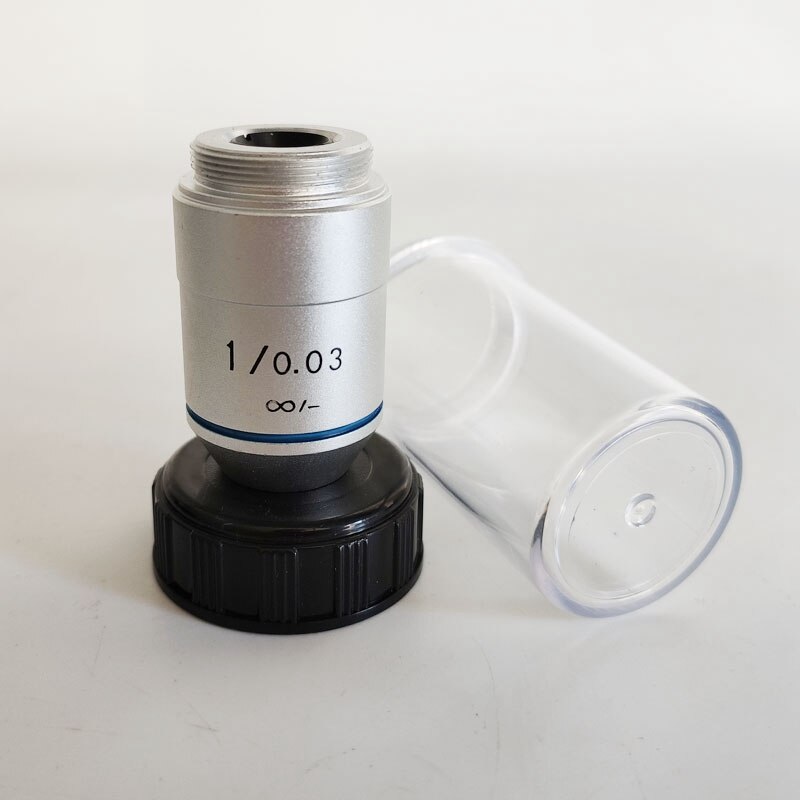 1X 2X Low Magnification Infinity Objective 195 Achromatic Objective Lens with RMS Thread 20.2 mm for Biological Microscope: 1X-Infinity