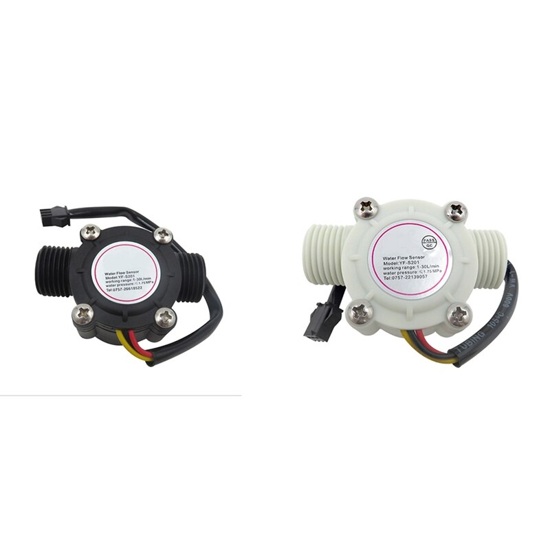 Sensor de flujo de agua DC5-18V, medidor de flujo Hall, Control de flujo de líquido, interruptor de Sensor de 1-30L/Min 2.0Mpa