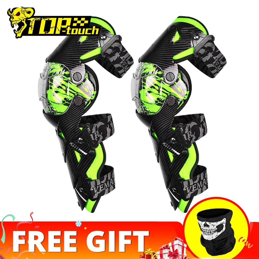 Men Motorcycle Knee Pads Red Moto Protection Knee Protector Motocross Equipment Motorbike Knee Moto Protective Gear Four Seasons: E-18 GN Knee Pads
