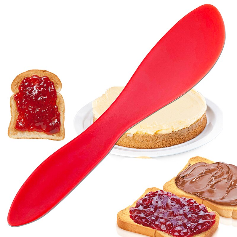 PP Plastic DIY Baking Tools Cookie Pastry Scraper Cake Butter Spatula Red Kitchen Supplies 1Pcs Multi Purpose