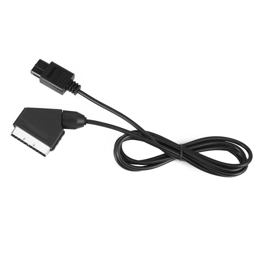 1.8m PVC RGB Scart Video AV Cable Cord Lead For PAL Super Nintendo N64 SNES(NOT FIT NTSC)