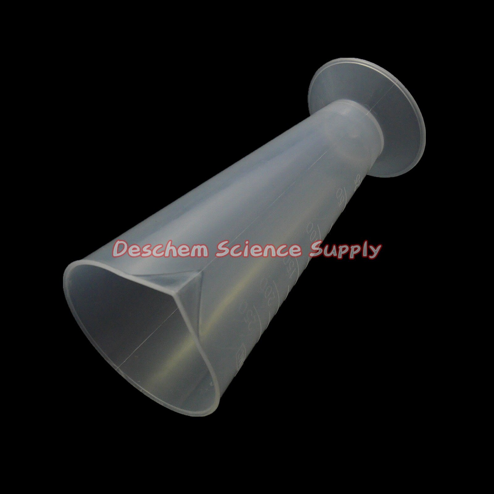 250mL Plastic Conical Measuring Cup Lab Chemistry Plasticware