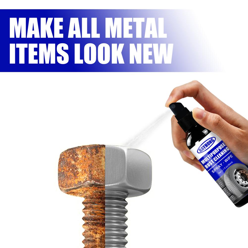 60ml Multi-Purpose Rust Removal Spray Wheel Rim Metal Surface Chrome Paint Care Maintenance Tool For Car Wash Cleaning Agent