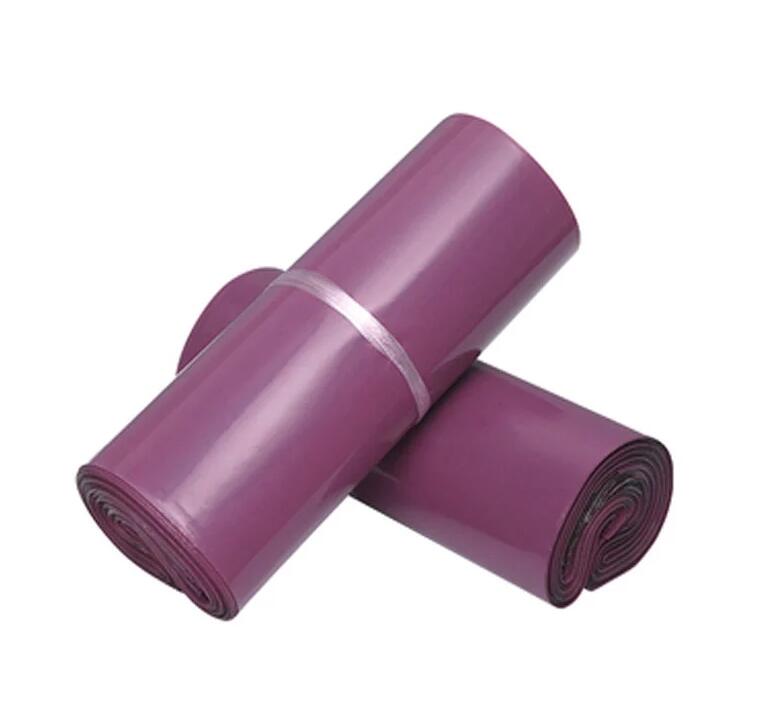 Purple Color Express Bags 50pcs/lot Self-Seal Adhesive Courier Bags Waterproof Plastic Poly Envelope Packaging Bag