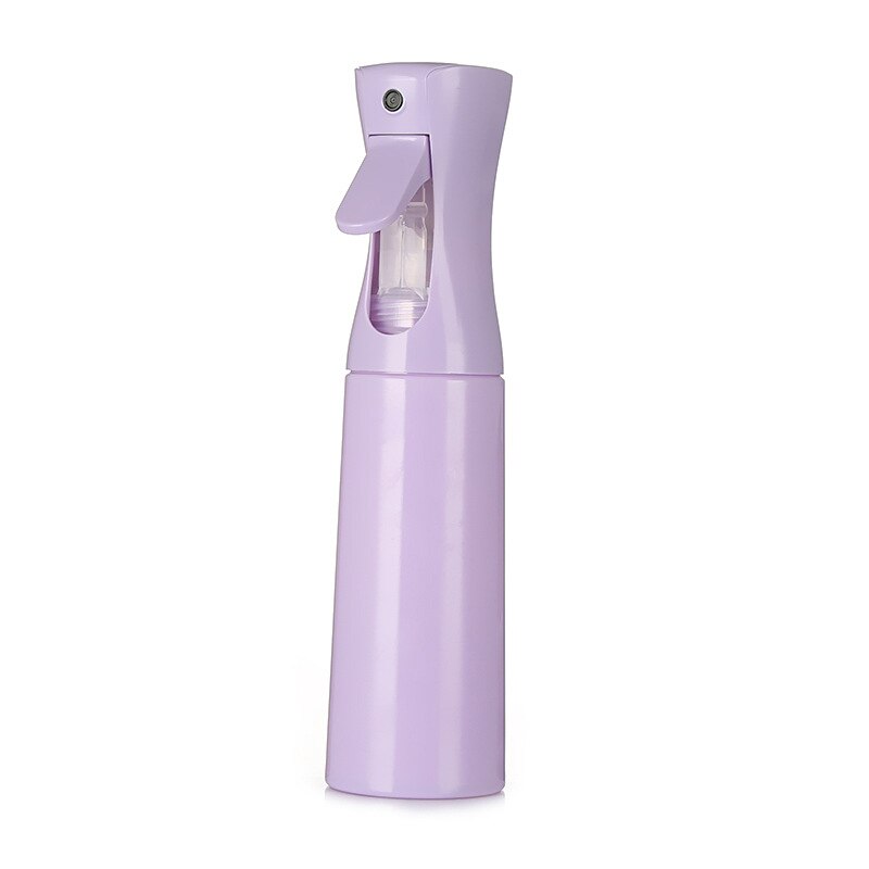 Botella pulverizadora de peluquería, botella pulverizadora de alta presión para el cabello, regadera en aerosol continua, director de estilista automático, 300ml: Rojo rosado