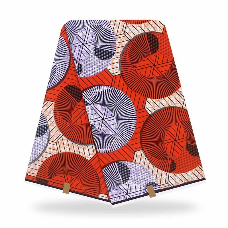 Seneste originale ægte afrikansk voks 100%  bomuldsstoffer stof med afrikansk vokstryk 6 yards til syning  y20702-6: Som billede 16