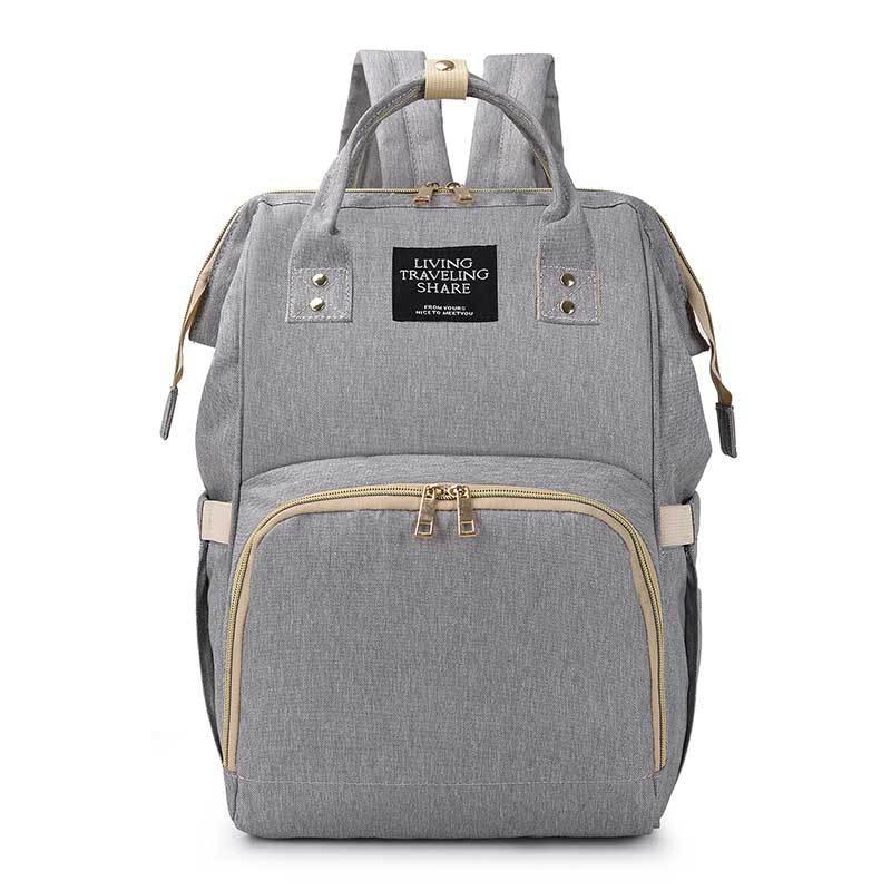 Licht Luiertas Multifunctionele Grote Volume Mother 'S Bag Verbeterde Waterdichte Rugzak Zwangere Vrouwen Zogende Verpleging: Gray