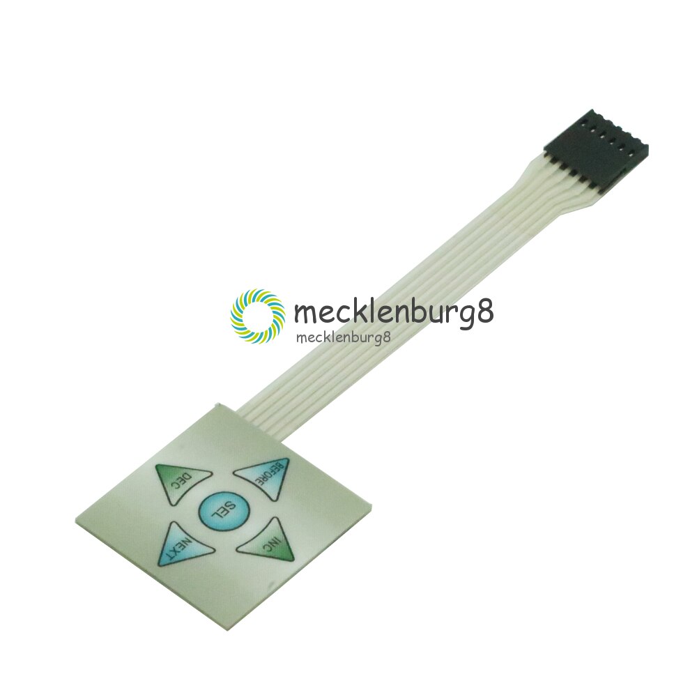 1X5 Matrix Array 5Key Membraan Switch Toetsenbord Keyboard 1*5 Toetsen Bedieningspaneel Voor Aduino