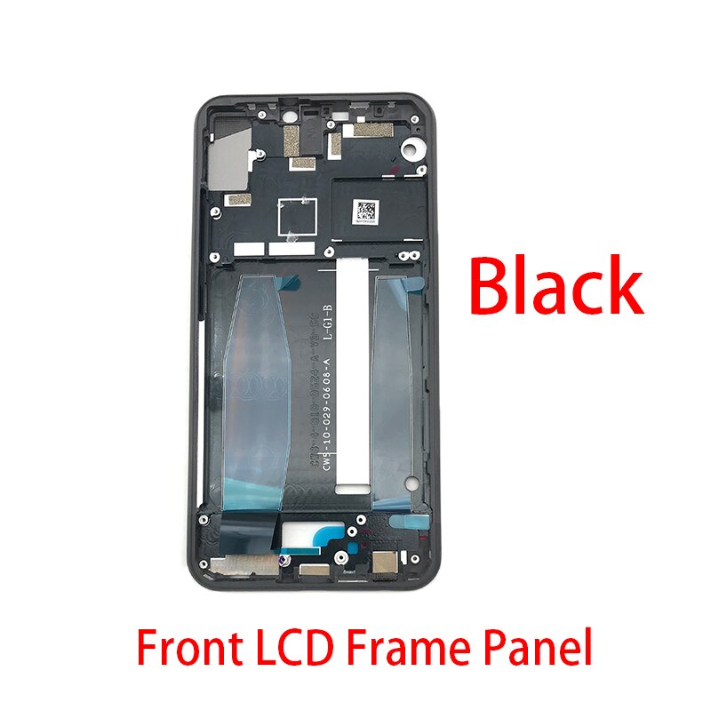 Front Housing Bezel LCD Frame Panel Cover For Asus Zenfone 5 ZE620KL 5Z ZS620KL Back Cover With Camera Glass: Front Frame Black