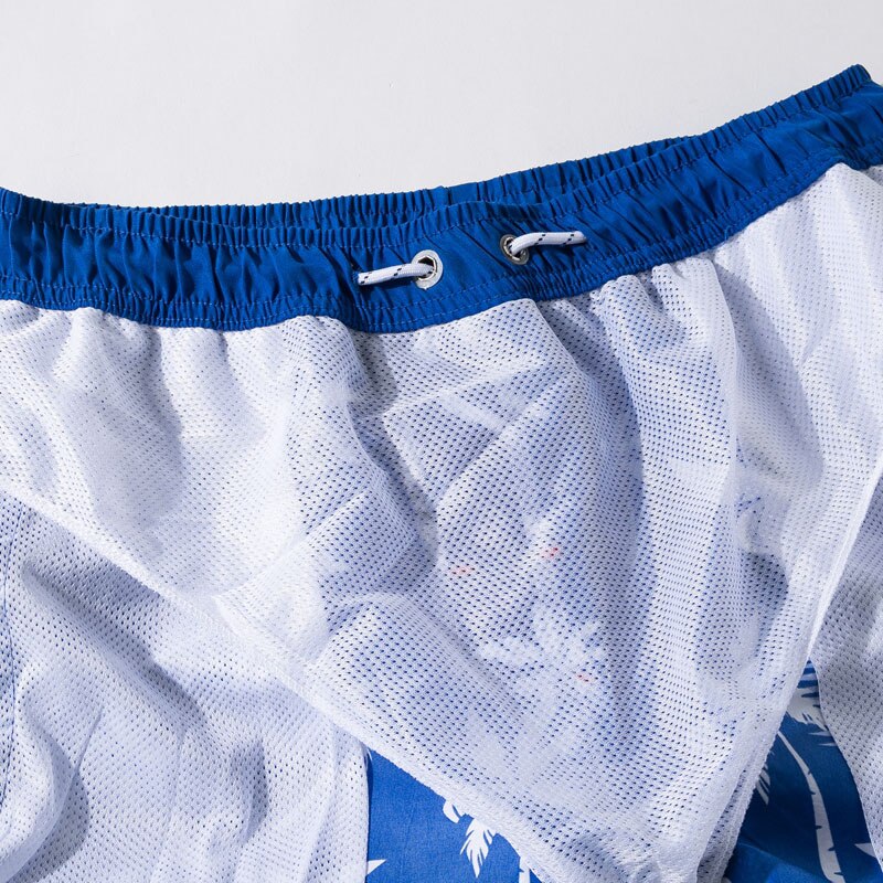 Plavky-Bermudas de secado rápido para hombre, pantalones cortos de playa para Surf, bañadores de natación, pantalones cortos de tabla de malla