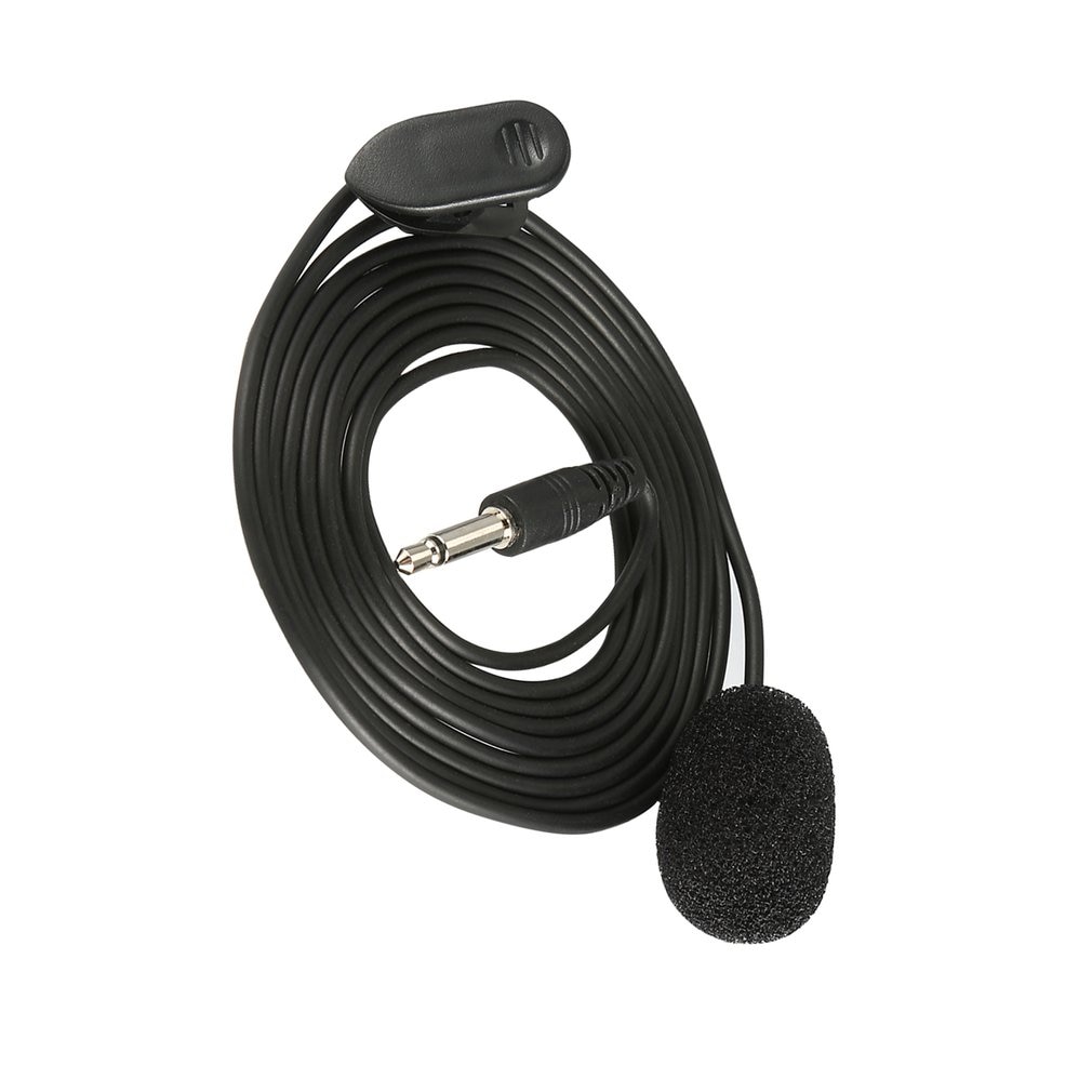 3.5mm Jack Handsfree Speeching Microphone External Clip-on Lapel Lavalier Teaching Phone Wired Condenser Mic For iPhone PC: Default Title