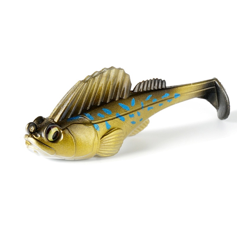 80mm 14g Ultra Realistic Goby Paddle Soft Lure Fish Baits Finest Detailed Softbait Swimbait Fishing Bait