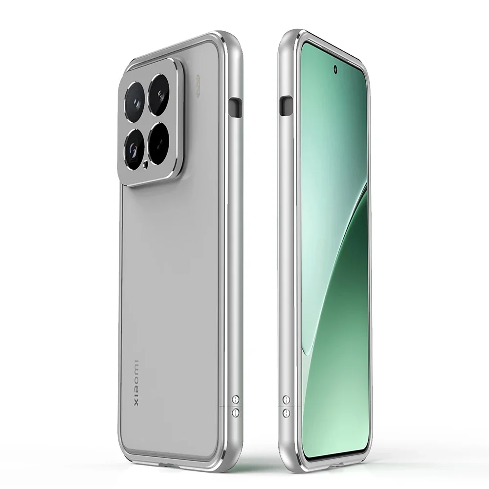 Parachoques de Metal ligero para Xiaomi 15 Pro marco de aluminio fino Mi 14 Funda antiarañazos Coque + Funda protectora de lente de cámara
