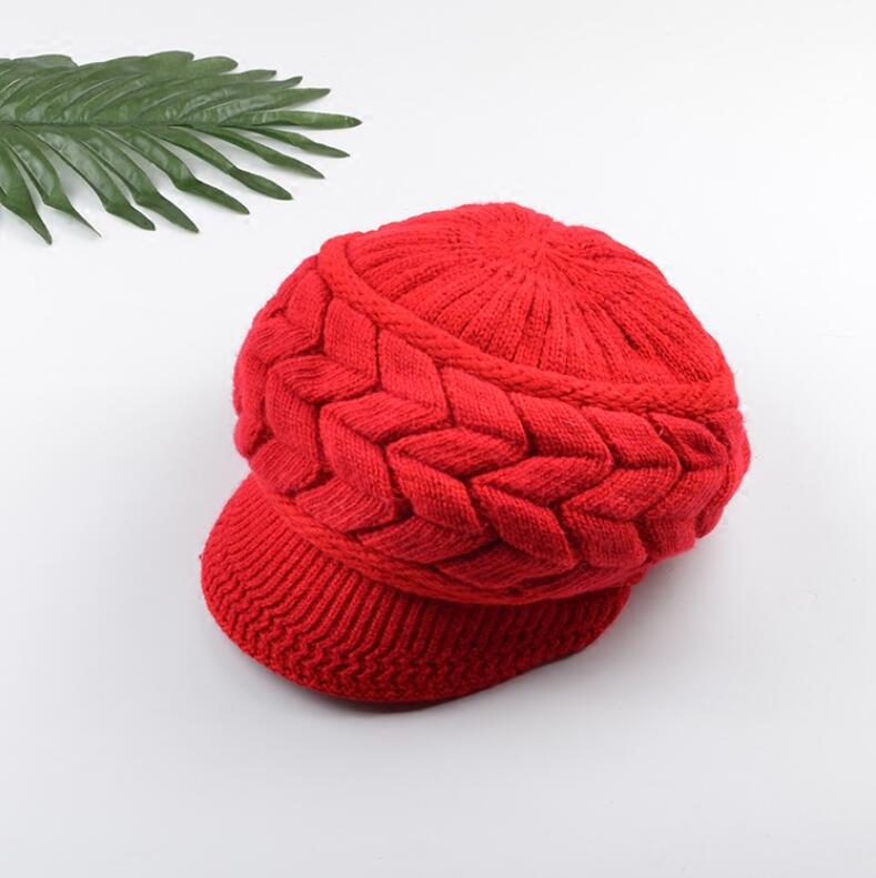 Winter Vrouwen Winter Luxe Dot Hoed Vrouwen Hoeden Elasticiteit Hoge Elasticiteit Warme Caps Cap Hoed Meisje Cap effen Kleur Vrouwelijke
