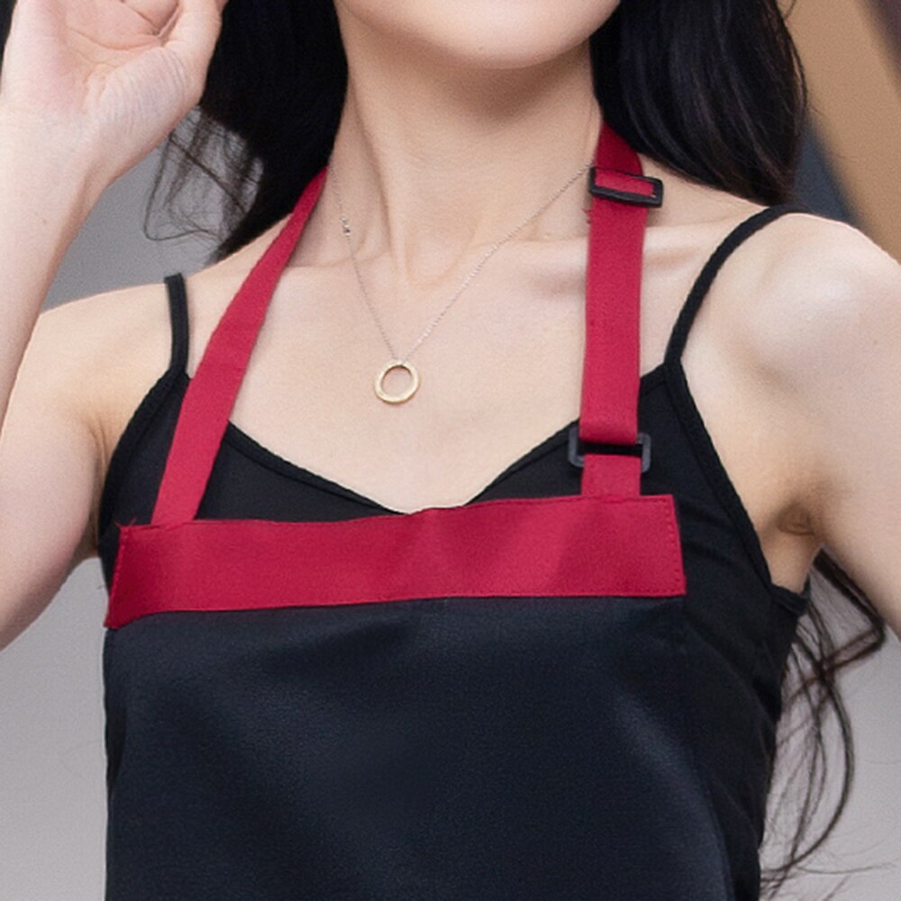 Cotton Diagonal pocket clothes apron unisex kitchen cooking apron barbecue haircut work apron restaurant waiter apron