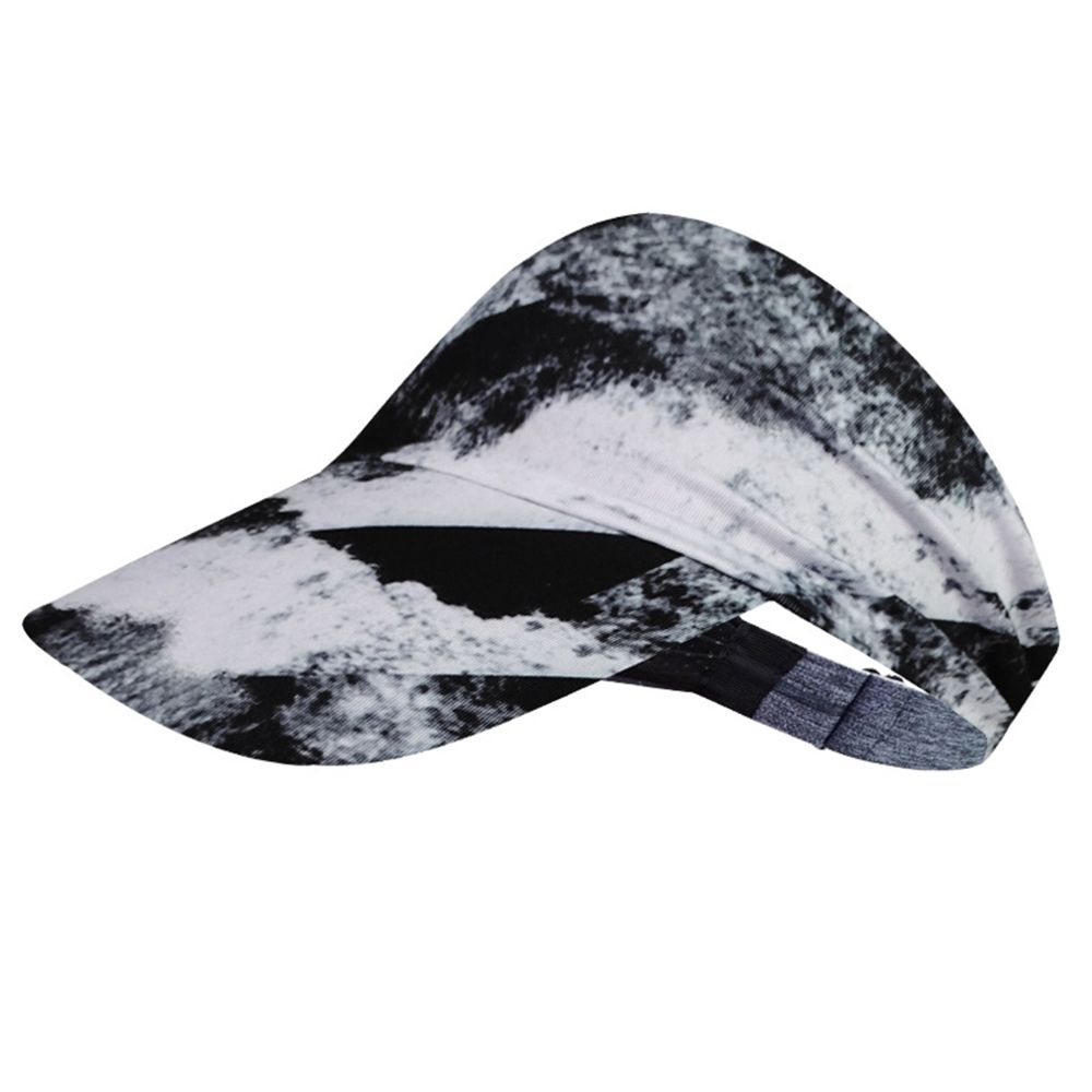 Donna uomo berretto sportivo a tesa larga in seta di ghiaccio Tie Dye cappello da visiera parasole cappello da Tennis da Golf leggero ad asciugatura rapida cappello da spiaggia portatile arrotolabile: 4 (46-62 cm)