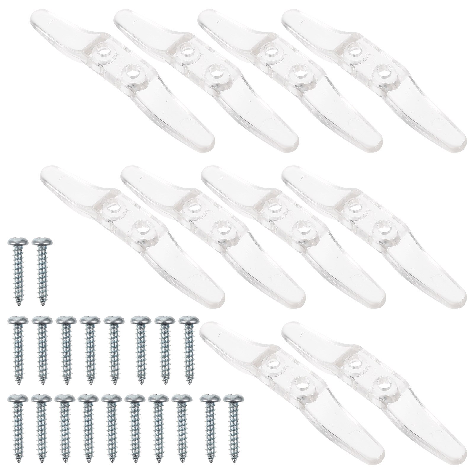 10pcs Window Blind Rope Cleat Transparent Plastic Child Safety Cord Wraps