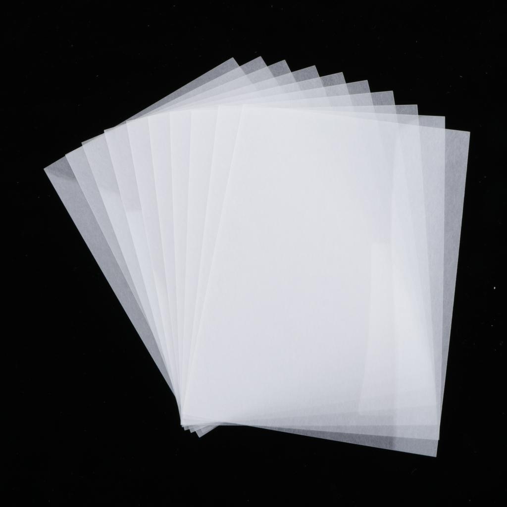 10 Lot Half Transparent Shrink Film Sheets Paper DIY Craft Fine Polishing