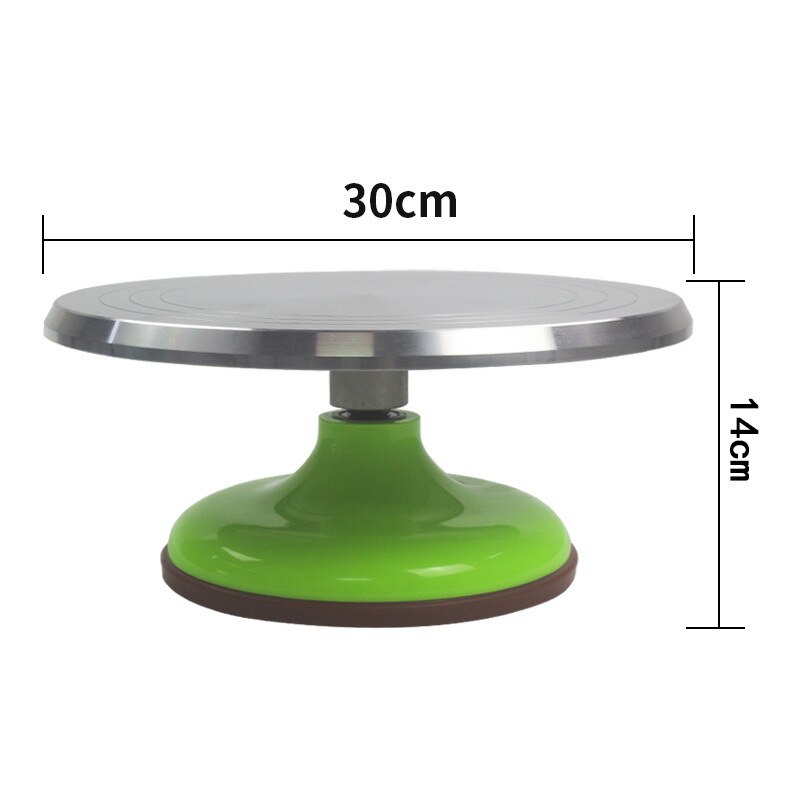 Aluminum alloy decorative turntable rotary cake baking mold tools mounting table 12 inch cake turntable spot: Default Title