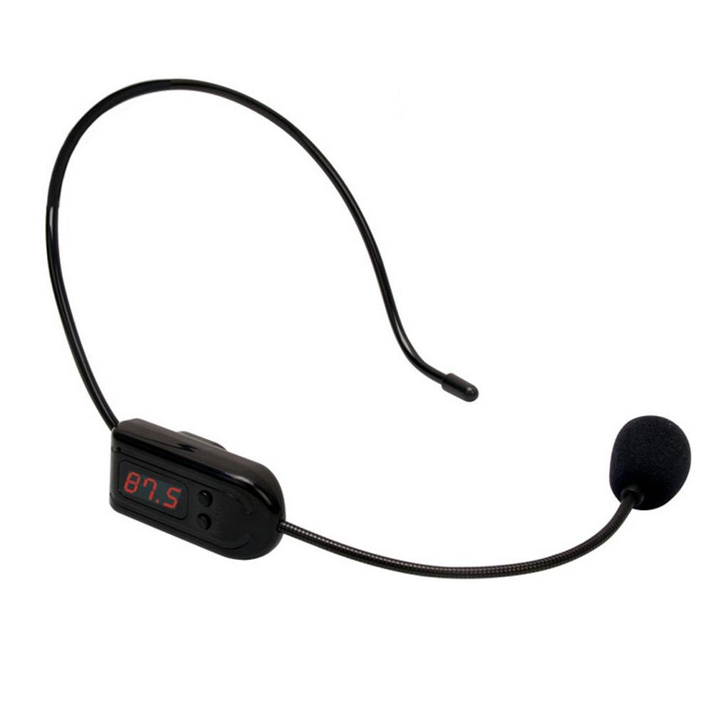 Fm Draadloze Microfoon Headset Megafoon Radio Mic Voor Luidspreker Fm Draadloze Microfoon Headset Микрофон: Default Title