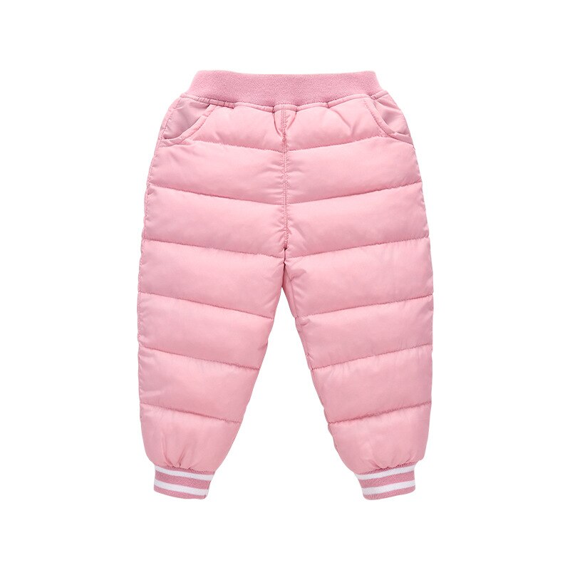 pantalon en coton pour enfants petits et moyens enfants couleur bonbon ouvert entrejambe léger et mince vers le bas pantalon en coton: Pink / 100cm