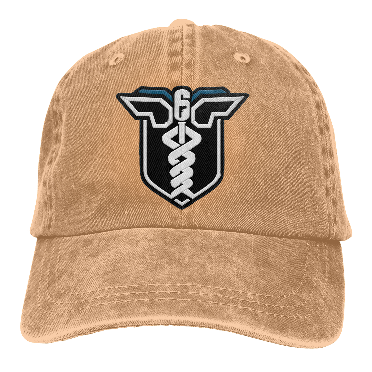 Doc Rainbow Six The Baseball Cap Peaked capt Sport Unisex Outdoor Custom rainbow six siege R6s Anti terrorism game Hats: Khaki