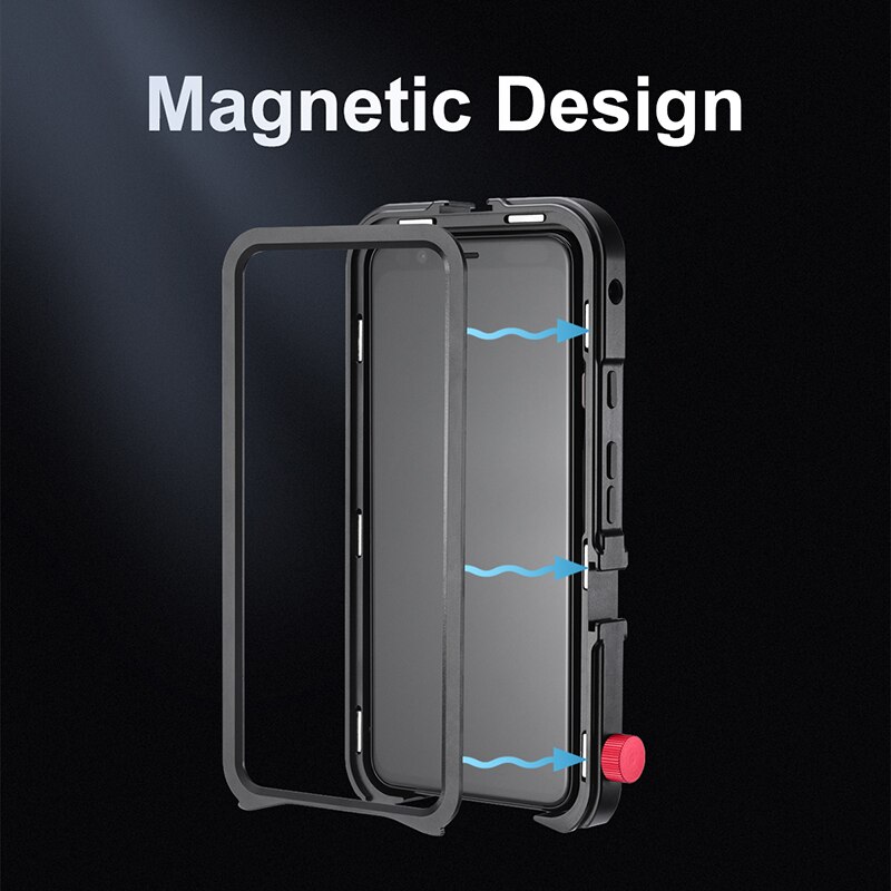 Ulanzi Vlog étui à Cage en métal pour Pixel 4 XL étendre la chaussure froide pour Microphone de lumière LED