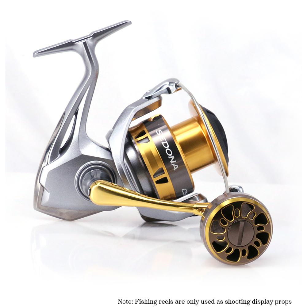 DEUKIO Fishing Reels Rocker Arm Spinning Reel Handle Stainless Steel Metal Handle Anti-slip NASCI SAHARA SEDONA