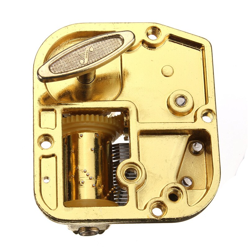 Unique 18 Notes DIY Mechanical Musical Box Golden Movement+Screws +Castle In The Sky Key Great