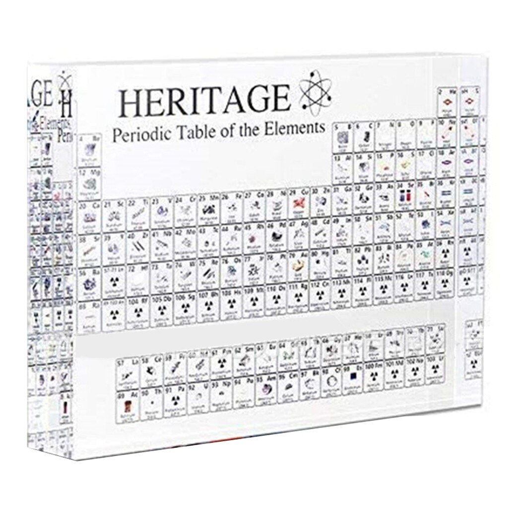 Individual Periodic Table Kids School Tables Teaching Transparent Acrylic
