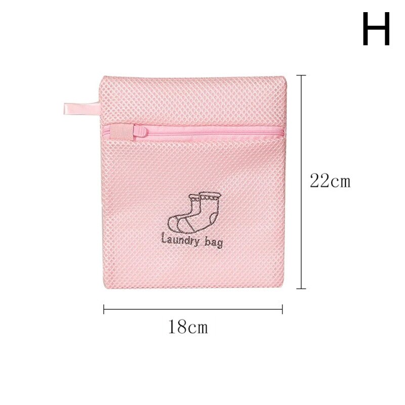 Polyester Mesh Laundry Bag Washing Bra Socks Net Bag for Underwear Sock Washing Machine Dirty Clothes Bra Bags Laundry Bag: H