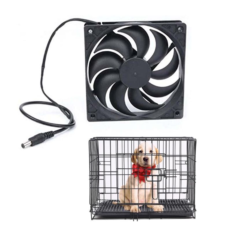 Mini Universial Solar Powered Fan Ventilator For Dog Greenhouse Chicken House Energy-saving Cooling