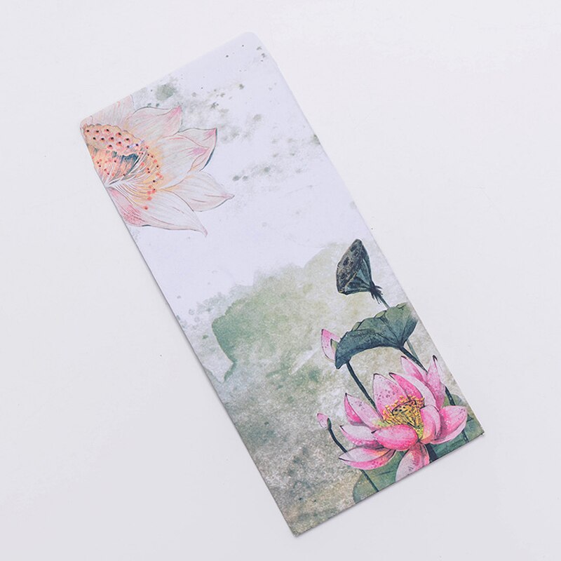 Ezone 3 pçs estilo chinês envelope para carta de escrita cartão de papel retro flor artesanato envelopes de papel material escolar: 6